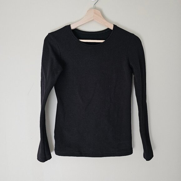 Uniqlo Heattech Ultra Warm Crew Neck Long Sleeve - 2024 - Black - Sz S - Picture 2 of 10